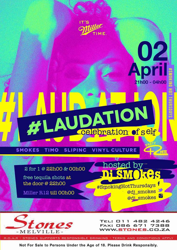 UnlimitedKay's tweet image. Tonight :) #Laudation #SmokingHotThursdays @StonesMelville