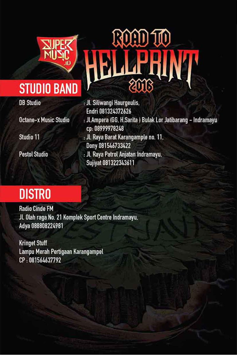 hellprint's tweet photo. Tempat Pendaftaran Wilayah Jatibarang, Indramayu, dsk
#HellprintWestJavaInvasionFestival #RoadToHellprint2016 http://t.co/i8bwCbP7vL
