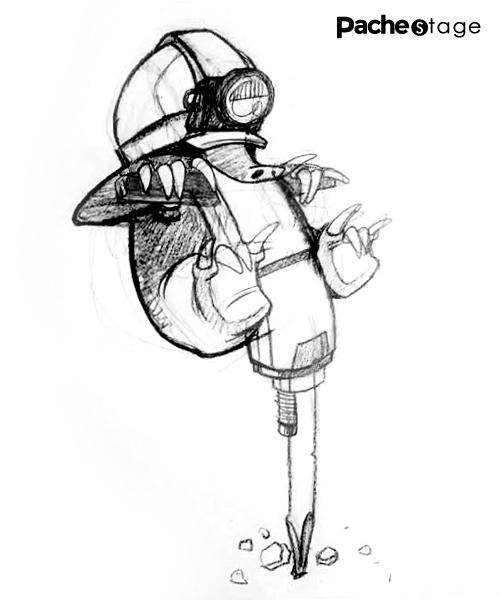 pacheilustrador's tweet photo. Dibujo a lápiz de topo tunelando http://t.co/4y5Hs4rzwO #boceto #sketch #mole #topo #illustration http://t.co/uuEFUzDjw2