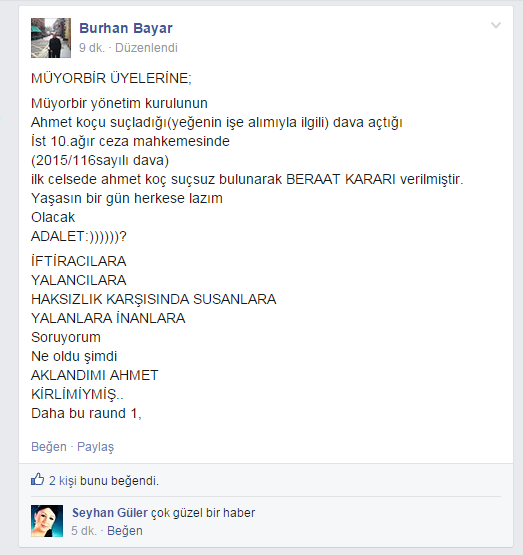 TC_Mesader's tweet photo. Unlu Muzisyen @Burhan_Bayar @facebook grubu #mesder'den syn @AhmetKoc_net'un #aklandı'ğını duyurdu müyorbir @muyorbir http://t.co/gTungRmHqc