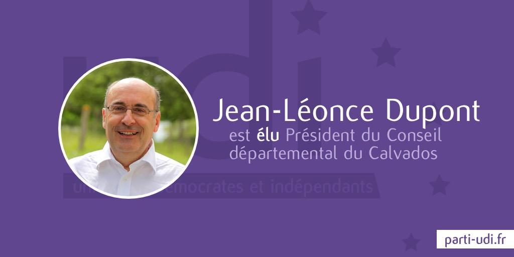 UDI_off's tweet photo. Félicitations à Jean-Léonce Dupont, élu Président du Conseil Départemental du Calvados. http://t.co/aAto7yevii