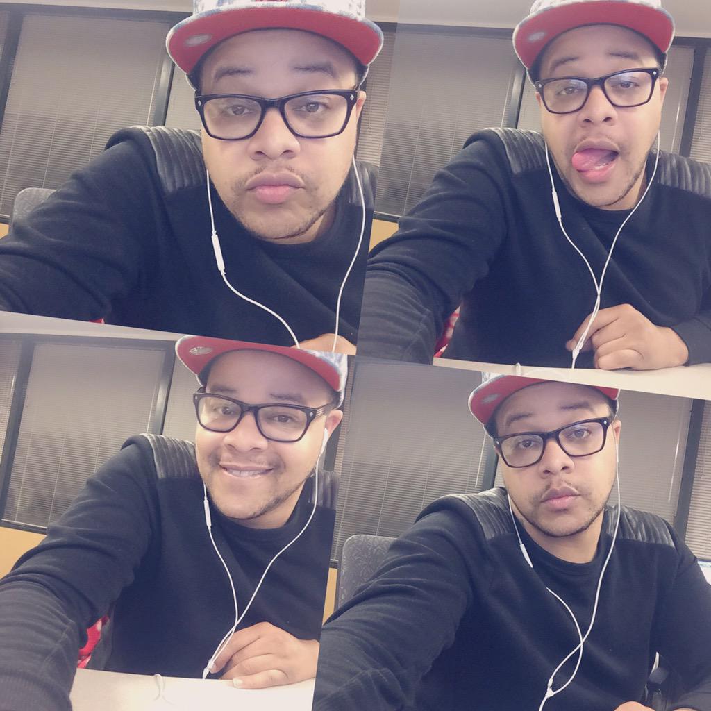 That_Guy_Trei's tweet image. Many faces of working at 3AM..... #HeNeedAHaircut #SinusKickingHisAss #IWantMyBed