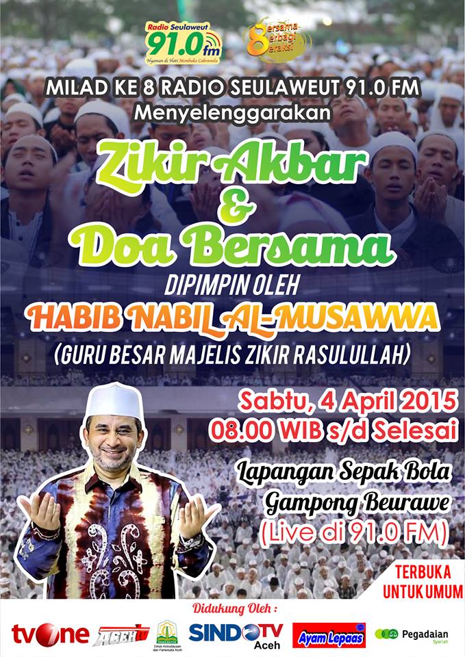 #miladke8seulaweut   ayo ikuti <a href="/iloveaceh/">Komunitas @iloveaceh</a>  @Warta_Unsyiah  <a href="/Bisniscom/">Bisnis.com</a>  <a href="/infoBna123/">Info Banda Aceh</a>  <a href="/flpbandaaceh/">FLP Banda Aceh</a>  <a href="/serambinews/">Serambi Indonesia</a>