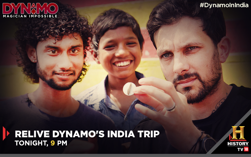 HISTORYTV18's tweet photo. Relive the glorious moments of #DynamoInIndia with @Dynamomagician tonight at 9 PM. http://t.co/p3xk9YRJYa