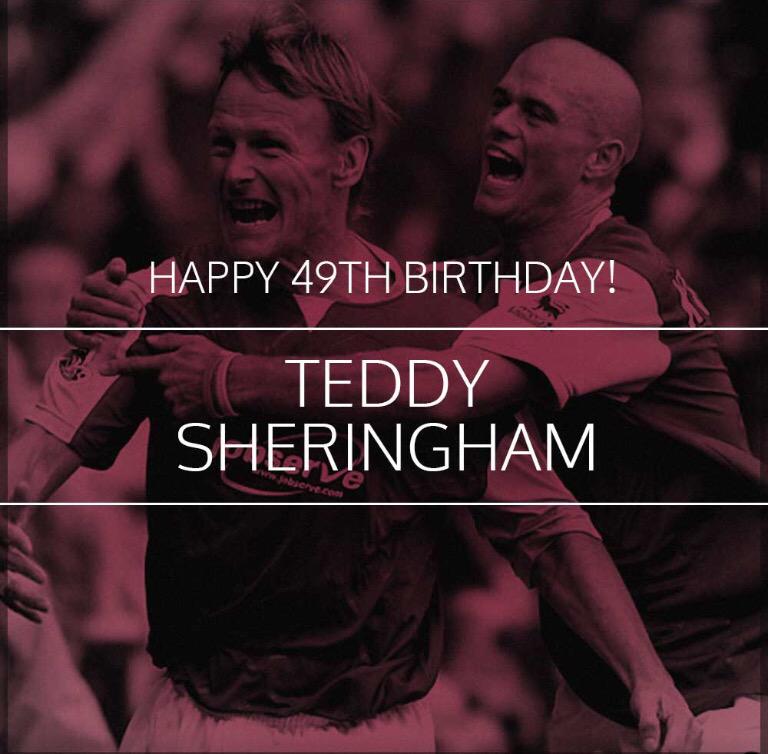 Happy birthday to Teddy Sheringham  who turns 49 today   