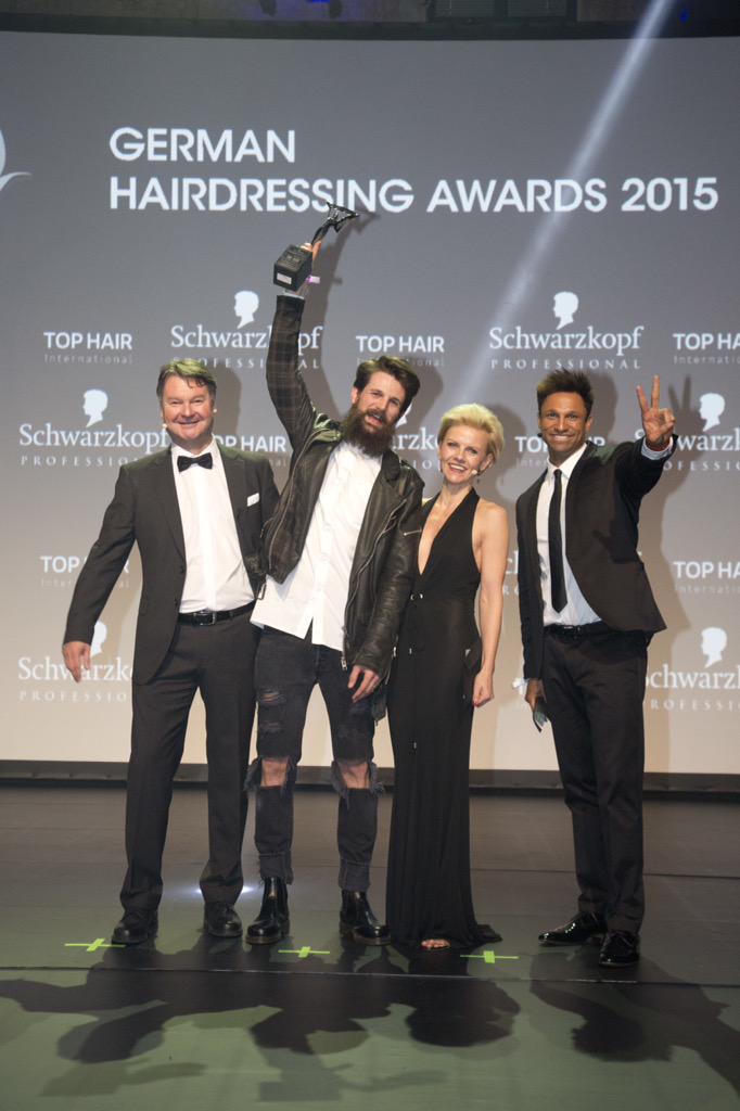 schwarzkopfpro's tweet photo. Big congrats to Pierre Reistroffer for winning German Hairdresser of the Year. #GHDA #HairdressingAwards #roadtoglory http://t.co/6dMGEEkyL6