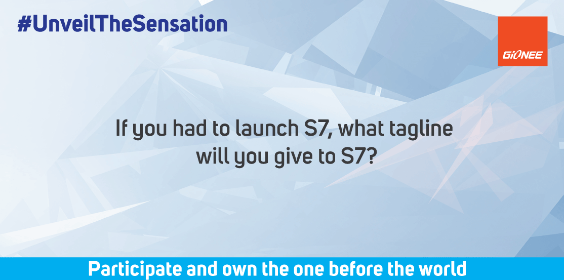 GioneeIndia's tweet photo. Finally Its time to roll! What will be the tag line you will suggest for the new Elife S7? #UnveilTheSensation http://t.co/i82gg6MmnL
