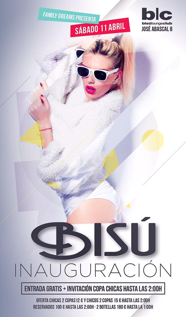 TARTUFOFICIAL's tweet photo. FAMILY DREAMS
Presenta
BISÚ LOUNGE CLUB
Sábado 11 de Abril
INAUGURACIÓN 
+Info y reservas 657825308
David Codesal http://t.co/fRSAVRUCxL