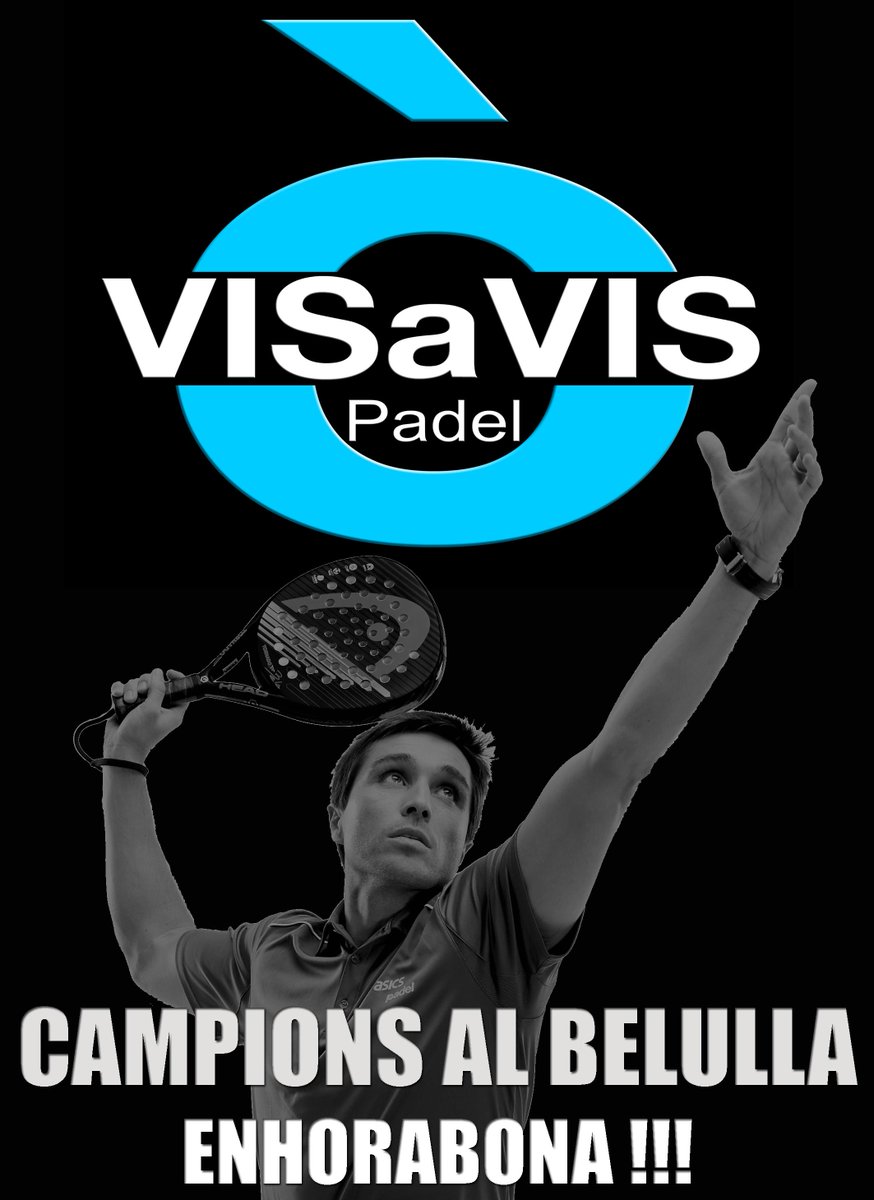 MOLTES FELICITATS ALS CAMPIONS/ES DE LA 2ª PROVA DE L'OPEN CIUTAT DE #GRANOLLERS #VISaVIS #PADEL AL <a href="/NouTenisBelulla/">Nou Tennis Belulla</a>