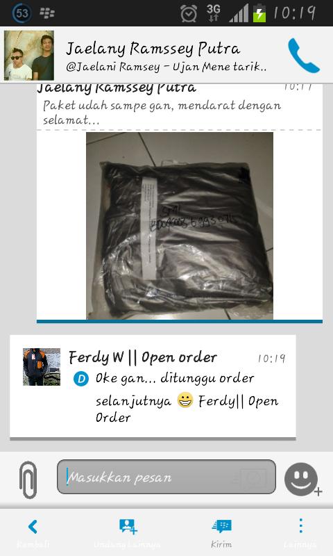Bukti pemesanan yang sudah mendarat tepat di rumah pelanggan :D