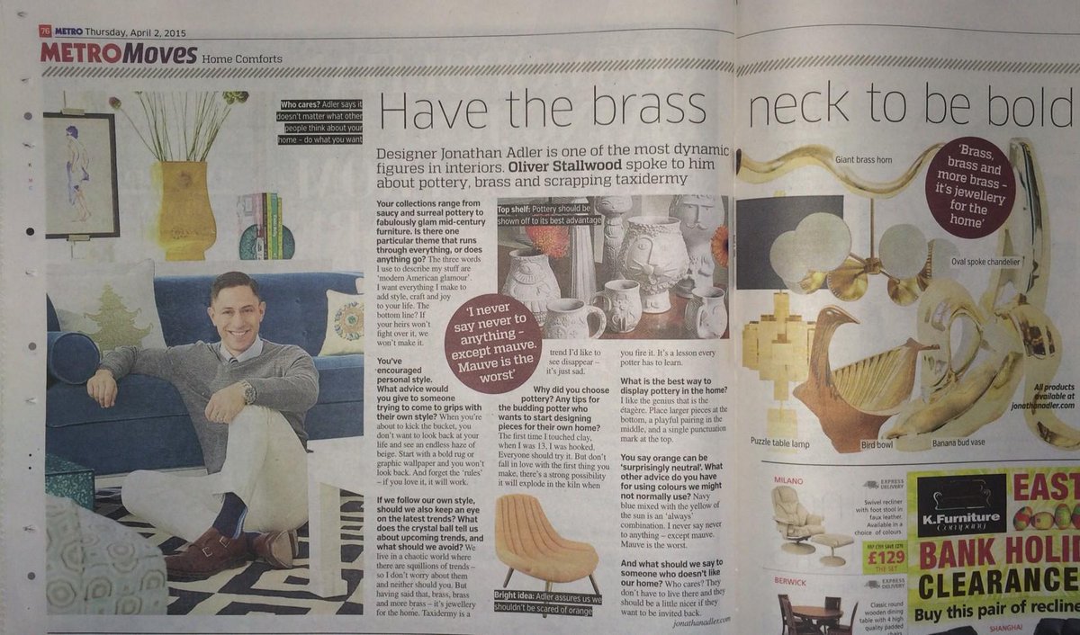 Phoebe Snape (@p_portraitcomms) on Twitter photo Made our day! Thanks <a href="/olliestallwood/">Ollie Stallwood</a> for the amazing <a href="/jonathanadler/">Jonathan Adler</a> piece in today's <a href="/MetroUK/">Metro</a> Made our day! Thanks <a href="/olliestallwood/">Ollie Stallwood</a> for the amazing <a href="/jonathanadler/">Jonathan Adler</a> piece in today's <a href="/MetroUK/">Metro</a>