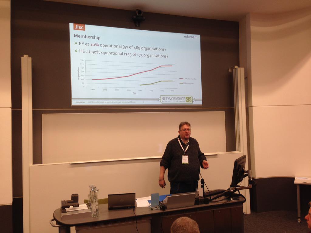 simoncooper_aim's tweet photo. @markoleary at a packed #eduroam session at #nws43 @Jisc @eduroamUK http://t.co/KX37saOBJS