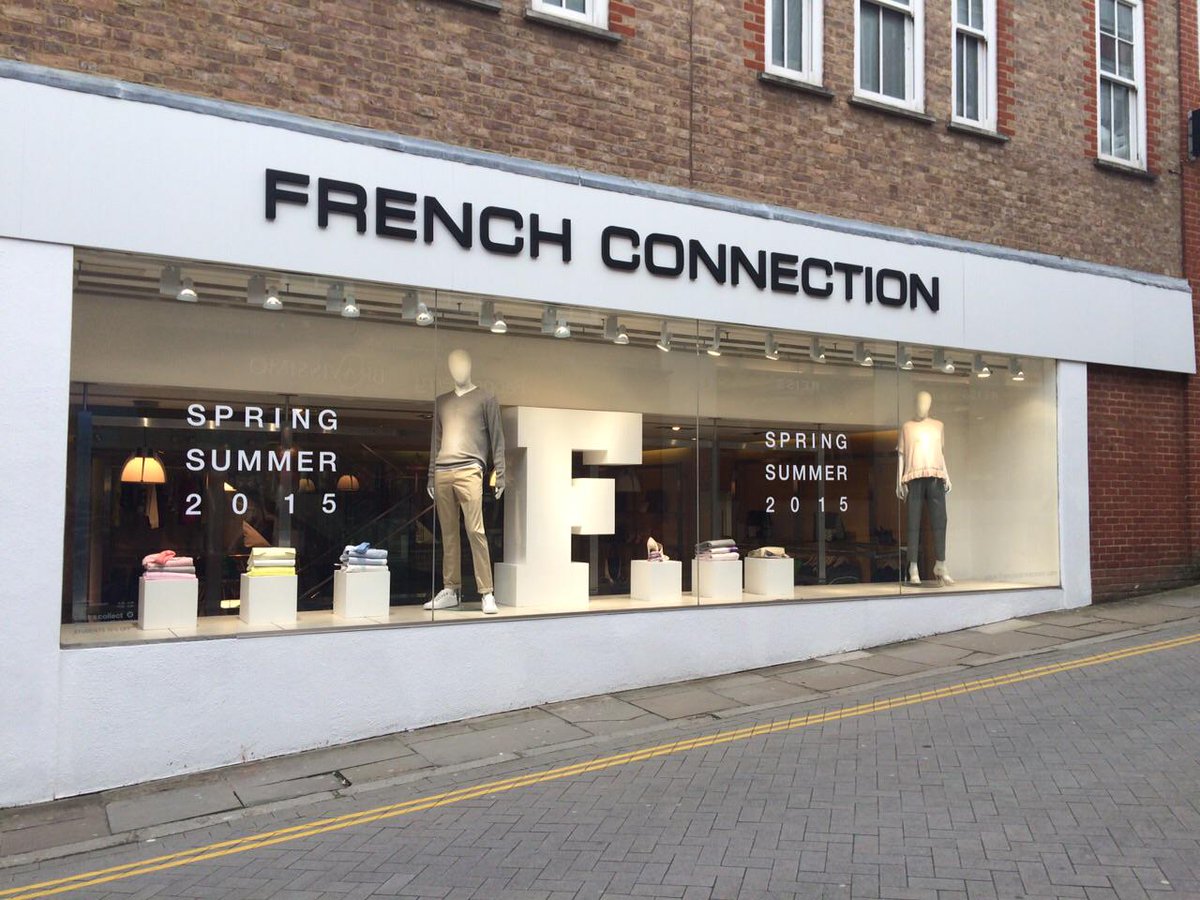 CityLightingUK's tweet image. New window lights installed at FCuk Guildford by City Lighting Services #FrenchConnection #windowlighting #VM