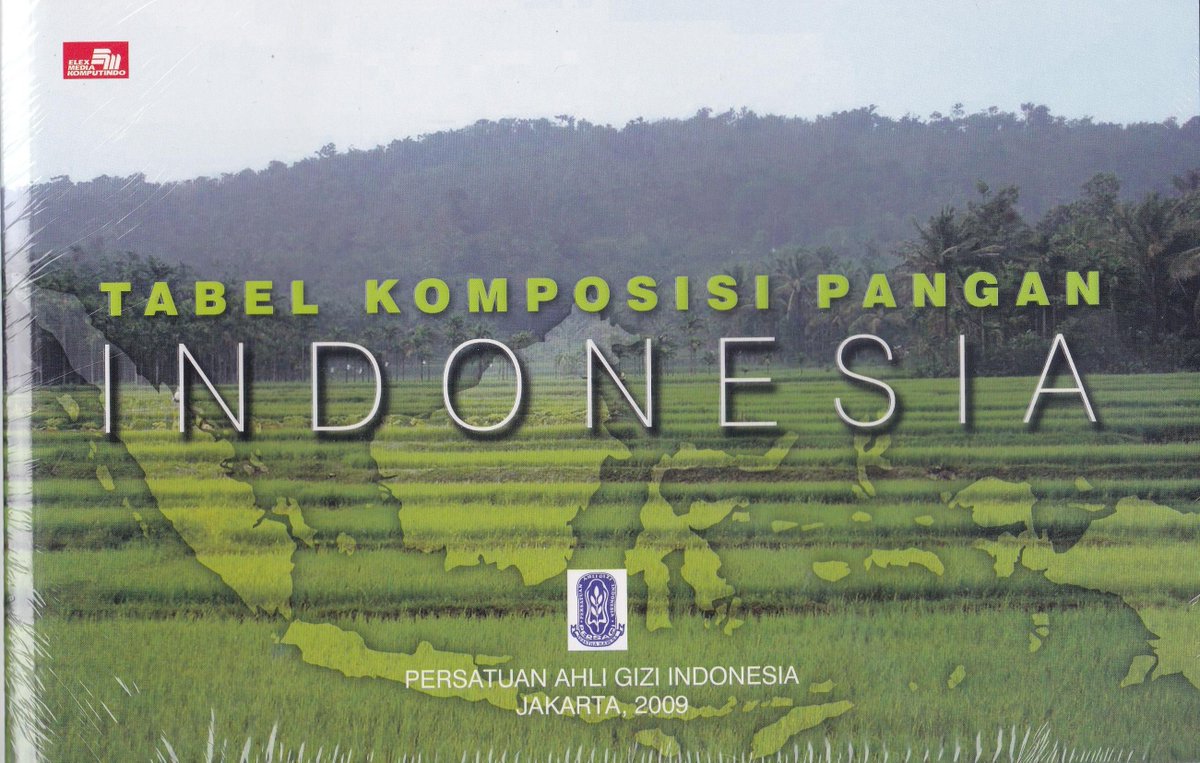 Selamat Sore, "READY STOCK" Tabel Komposisi Pangan Indonesia,
U/ pemesanan hubungi: SMS Centre: 08118500266