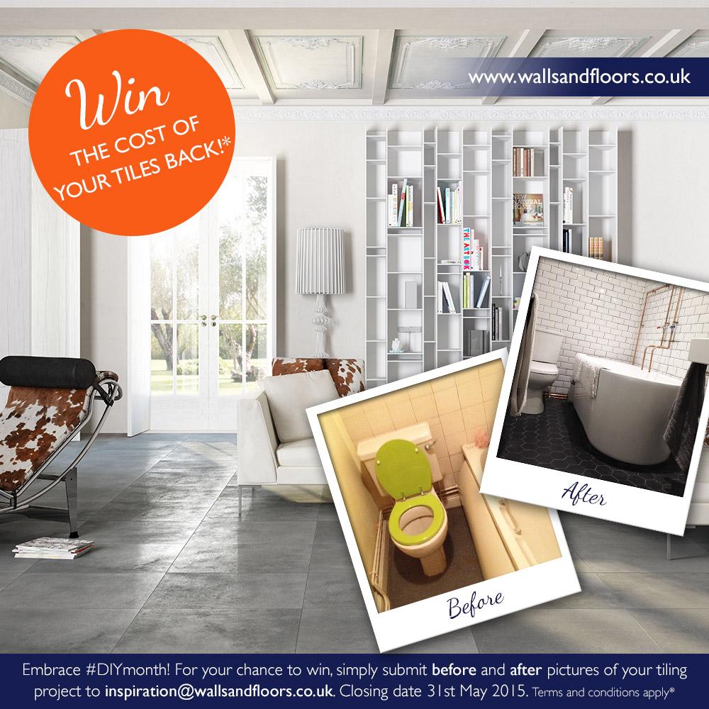 wallsandfloors's tweet photo. Send us before & after pics of your tiling project and you could win back the cost of your tiles! #DIYresolutions http://t.co/C6YZYqoi2f