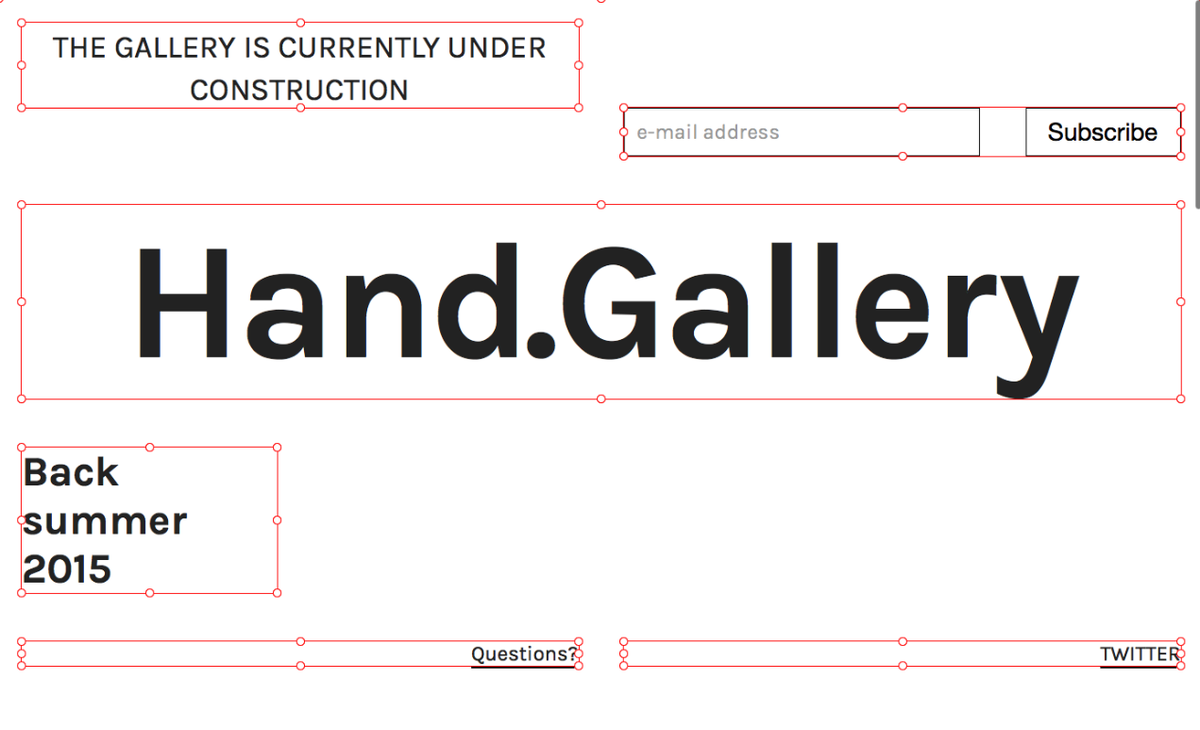 CreativeReview's tweet image. Great alternating holding page for reborn student exhibition space, Hand hand.gallery (stay with it)