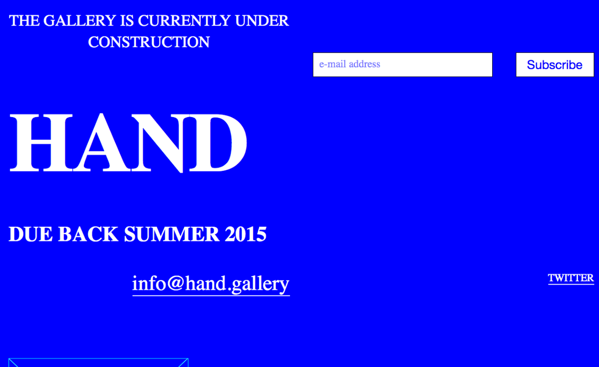 CreativeReview's tweet image. Great alternating holding page for reborn student exhibition space, Hand hand.gallery (stay with it)