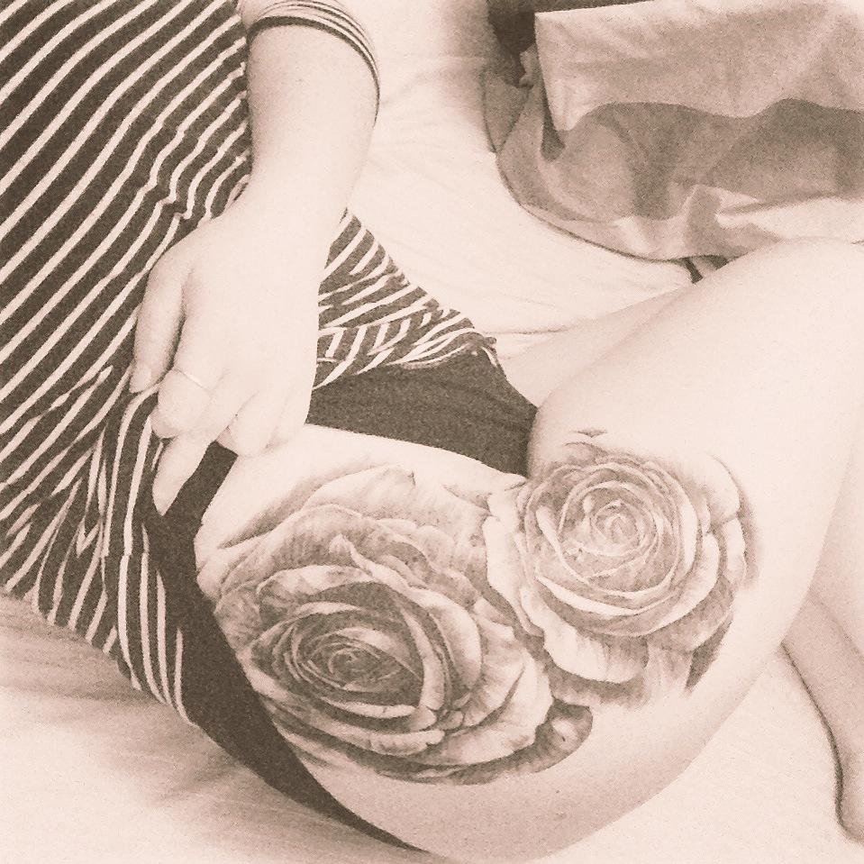 Madam_Merlot's tweet photo. Totally in #love with my new #tattoo it's healing beautifully! @TouchEvilTattoo of @MagnumCircus you are genius! http://t.co/AUO2ic5blN