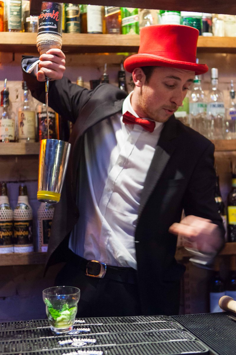 YpiocaCachaca's tweet photo. Congratulations again to our #MagicintheMix UK Cocktail Magician winner Morten Kjaerulf @AdventureBar #BrazilinaHat http://t.co/cwyfxaEFYz