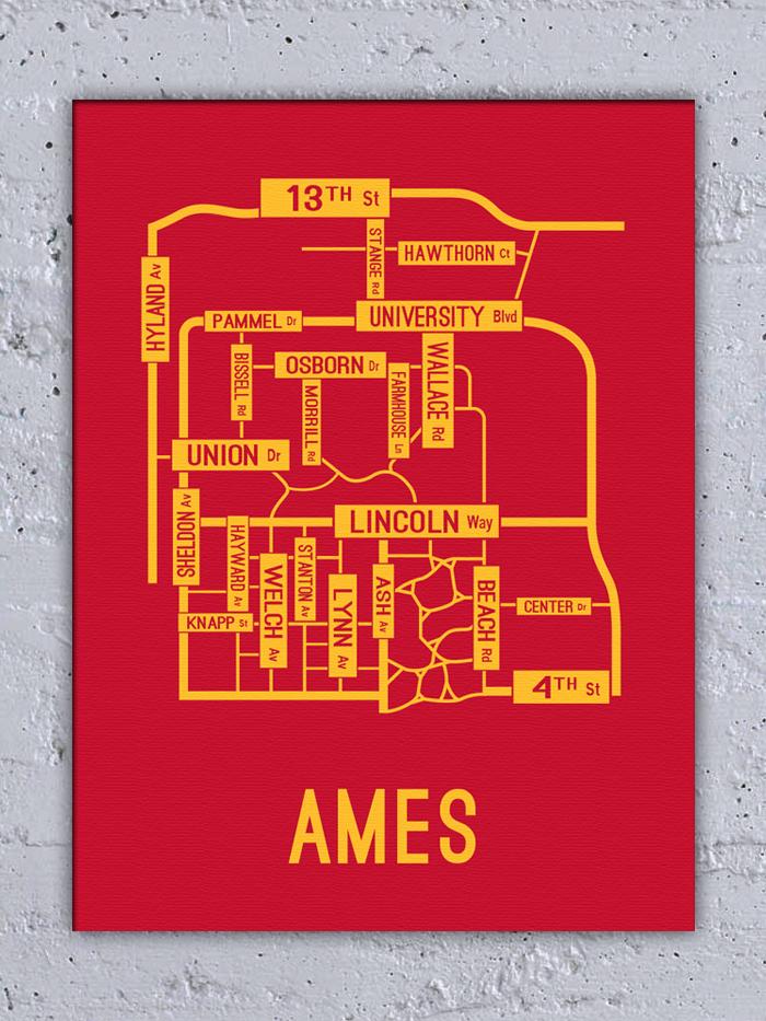 EDDMCheap's tweet image. Ames Iowa Looks Sharp on Canvas!! bit.ly/1Ff4DKt #Cyclones #CyloneNation