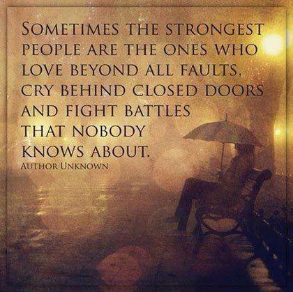 quotecho's tweet image. Sometimes the strongest people...