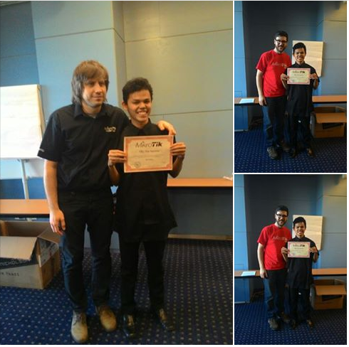 idnetworkers's tweet photo. Selamat buat Oky Tria Saputra, trainer MikroTik termuda http://t.co/UqPtTlC57h