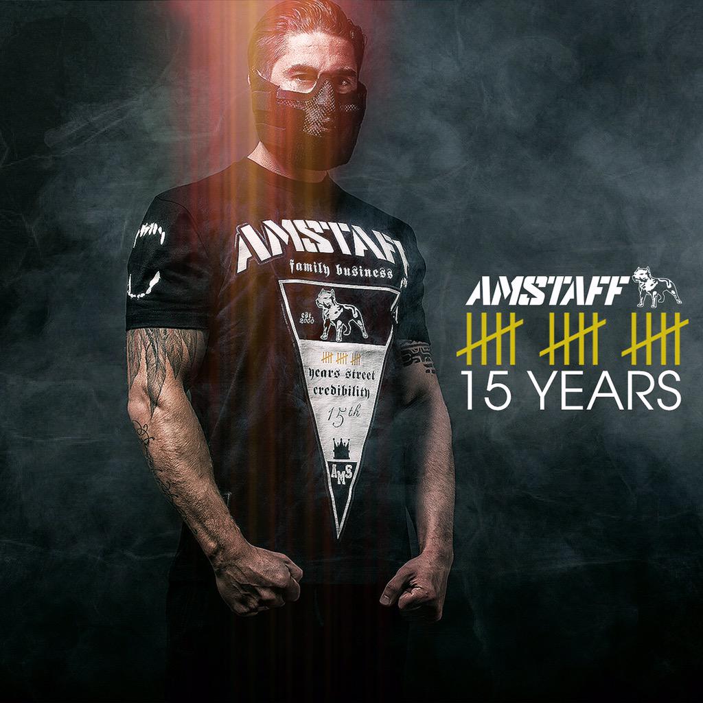 15th anniversary! Ruff Rugged &amp; Raw since 2000 - Amstaff XV #amstaff #amstaffwear #clothing #mode #bday