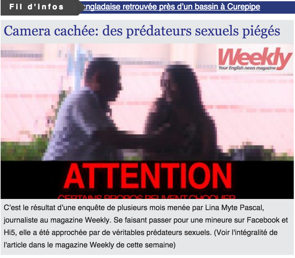 AxcelChenney's tweet photo. Massive story on @wwwlexpressmu. Going undercover with sexual predators preying kids. http://t.co/zIox3oAWMF http://t.co/v5pwHbftev