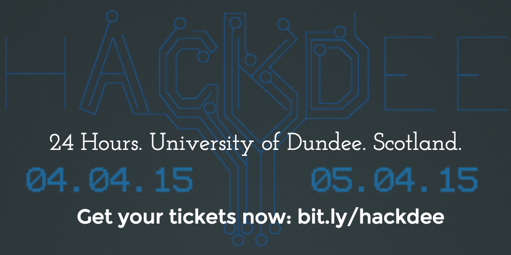 MLHacks's tweet photo. Still not too late to join us @Hackdee2015 this weekend in Dundee, Scotland! Get tickets! > http://t.co/s7d97unzL5 http://t.co/K6rLOU4R2F
