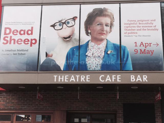 Look what's arrived outside <a href="/ParkTheatre/">Park Theatre</a> for <a href="/DeadSheepPlay/">Dead Sheep</a> opening <a href="/cahootstc/">Cahoots Theatre Co.</a>