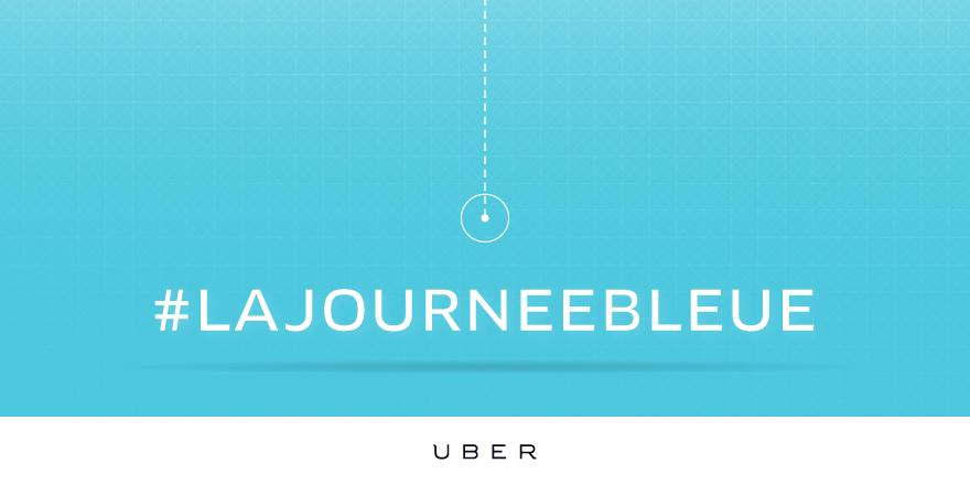 Uber_riviera's tweet photo. Entrez le code LAJOURNEEBLEUE &amp; commandez un Uber. A chaque trajet, Uber reverse 1€ à l'association @lesamisdarthur ! http://t.co/YscWbZ7a7o