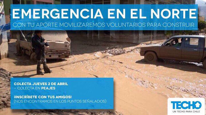 TECHOChile's tweet image. Hay + formas d ayudar al norte.Inscríbete en la colecta q se hará en peajes a la salida d Stgo goo.gl/forms/DTkvp6Zg…