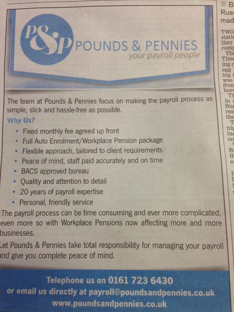 Advert in today's Bury Times 📰