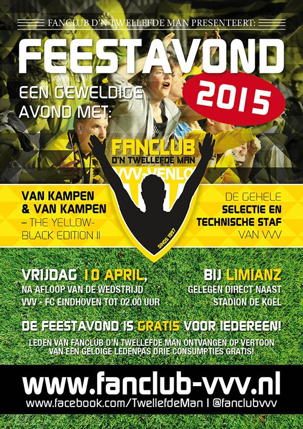 Vrijdag 10 april organiseert Fanclub D’n Twellefde Man een feestavond bij LimianZ. Kom jij ook? excellenz-group.nl