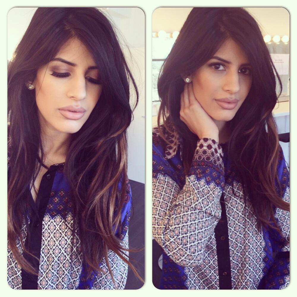 jasminwalia's tweet photo. Just learned some Kim kardashian tricks for my makeup 😍💄contact @MkUpHairAcademy for all course bookings #goodtime 💗😁 http://t.co/cSZxJ0wRXM