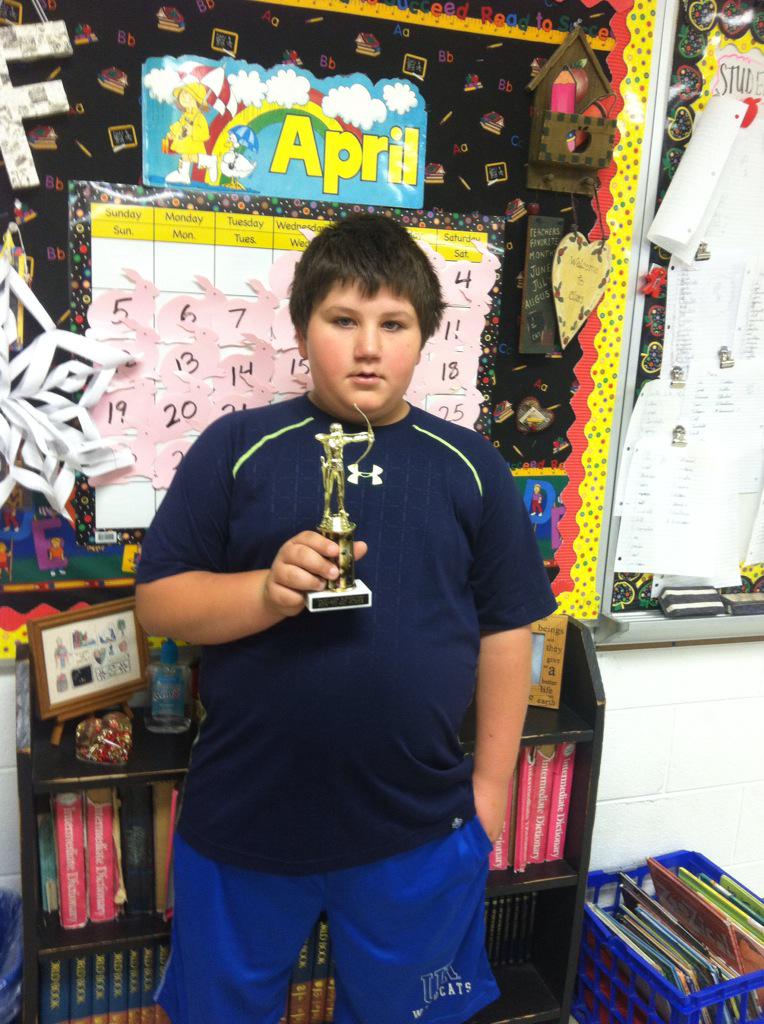 tammyfain1's tweet photo. James Michael Saylor gets third place in the 4th grade archery tournament! #garrardshines http://t.co/OpkqE6eehT