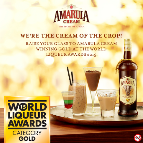 Amarula Cream Liqueur was recently awarded a Gold medal by the World Liqueur Awards 2015! #SpiritOfAfrica