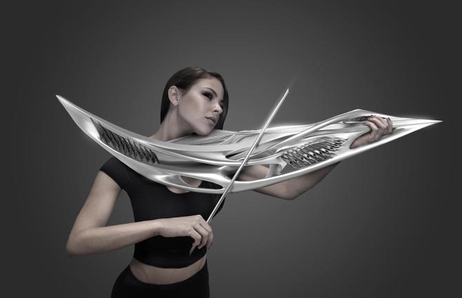 Here's a violin that you're never going to get thru airport security - bit.ly/1IrDSCZ