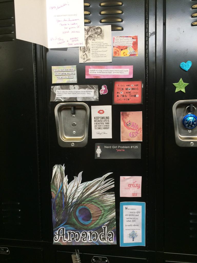 DreaminNTheRain's tweet image. My school locker #ExpressYourself #StudioLuma
