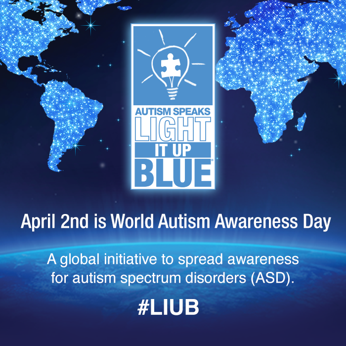 WORLD AUTISM AWARENESS DAY! Sending love to the millions impacted around the world. -xo <a href="/autismspeaks/">autism speaks</a> #LIUB