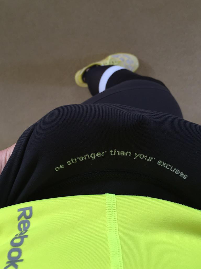 SusieGarffWhite's tweet photo. Find inspiration anywhere..today it's inside my favorite Reebok/Les Mills leggings. #fitterplanet #shop.reebok.com http://t.co/SzgfDuyoHF