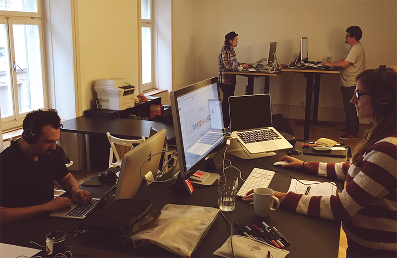 It's not often the case that 4 of us meet and work together in Zurich.