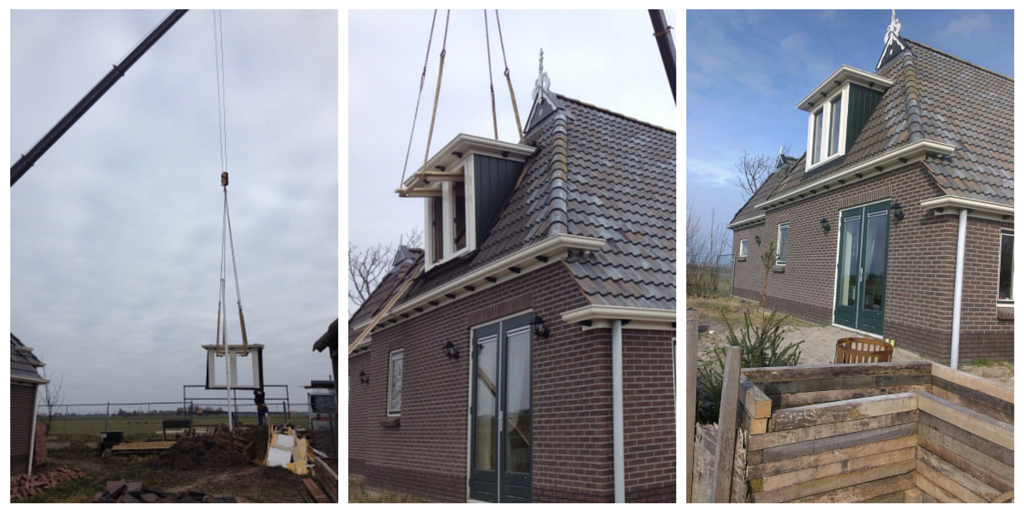 Passend in de landelijke stijl van deze woonboerderij is er door ons deze nieuwe #dakkapel in één dag geplaatst.