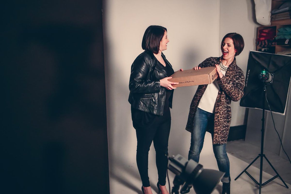 Love this photo of <a href="/GemmaLEBond/">Gemma-Louise Bond</a> and @SchoolGateStyle from our launch party! #thestitch #cute #love #belfastbloggers