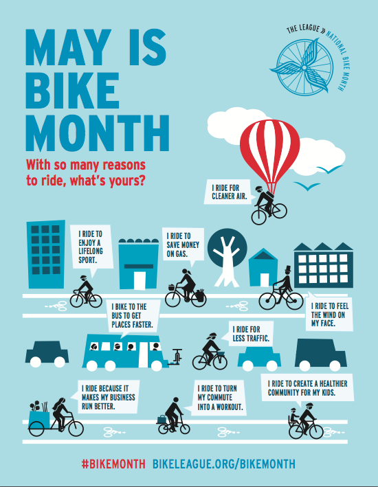 BikeLeague's tweet photo. Countdown to #BikeMonth is on! Everything you'll need for this year's celebration of bikes: http://t.co/K0iaKFjyD7 http://t.co/Uzl0bBdXvR