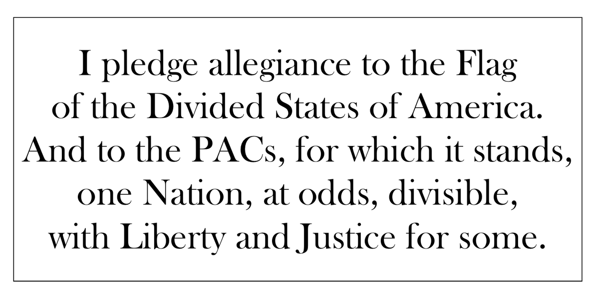 If the Pledge of Allegiance told the truth: