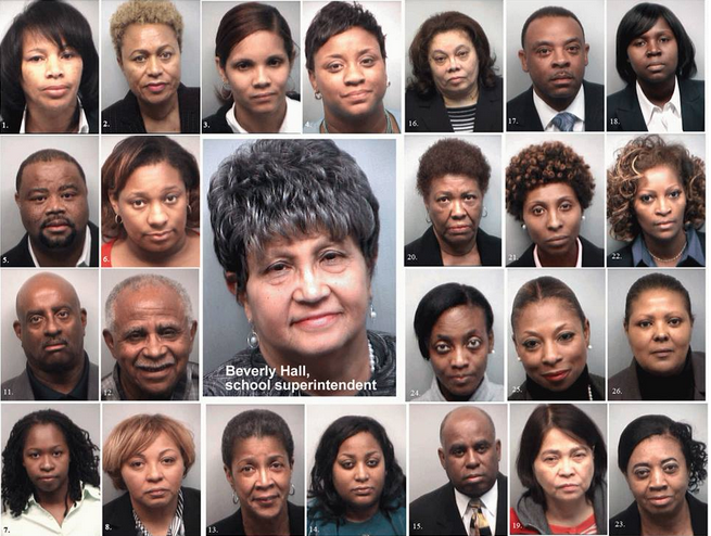 BrownVBoardofEd's tweet photo. What do educators incarcerated for CHEATING (not murdering an innocent kid) have in common? #jailcopsnotteachers http://t.co/arxpnl8YNe