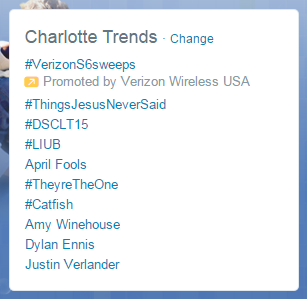We're trending in <a href="/Charlotte/">Charlotte</a>! Keep tweeting how you Light It Up Blue. #LIUB