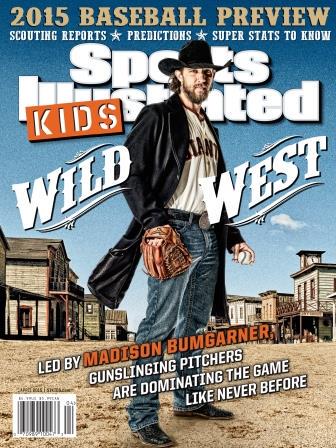 MLB_PR's tweet photo. Madison Bumgarner of the @SFGiants graces this month's cover of @SIKids: http://t.co/AIpDrYOWOb
