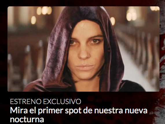 TVN's tweet photo. [VIDEO] ¿Ya lo viste? Aquí primer spot de #LaPoseída, una historia basada en hechos reales👉http://t.co/uQg5bURQJ8 👈 http://t.co/T0yzz90Ht5